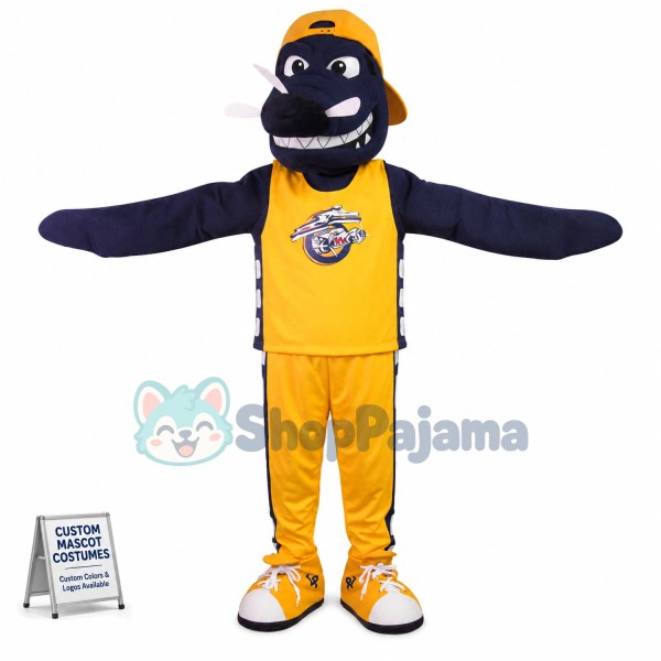 Carnival Black Dragon of Racing Club Mascot Costume