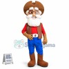 White Beard Staff On The Platform Mascot Costume