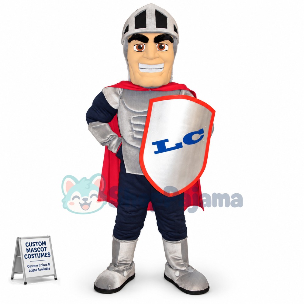 Excited Soldier With Power Mascot Costume