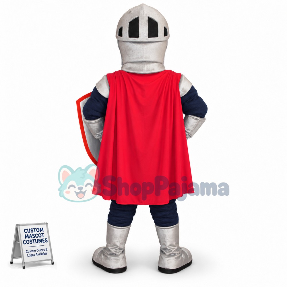 Excited Soldier With Power Mascot Costume