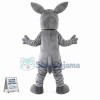 Gray Rhino Mascot Costume
