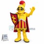 Defensive Masked Armored Army Mascot Costume