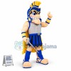Vengeful Warrior Holding The Weapon Mascot Costume