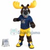 Adult Sport Moose With Strong Antlers Mascot Costume