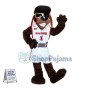 The Spirited Big Dog With Cool Sunglasses Mascot Costume
