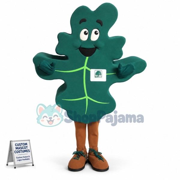 The Green Leaf of The Park Mascot Costume