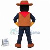 Western Cowboy Waving The Horse Whip Mascot Costume