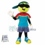 Sunglasses Tennis Ball Mascot Costume For The Tennis Center