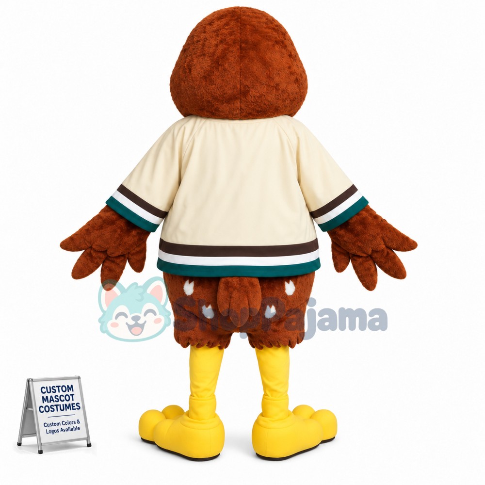 Bright Eyes Moose Mascot Costume For High School