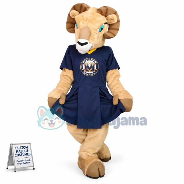 Pair of Harmonious Antelopes Mascot Costume For High School