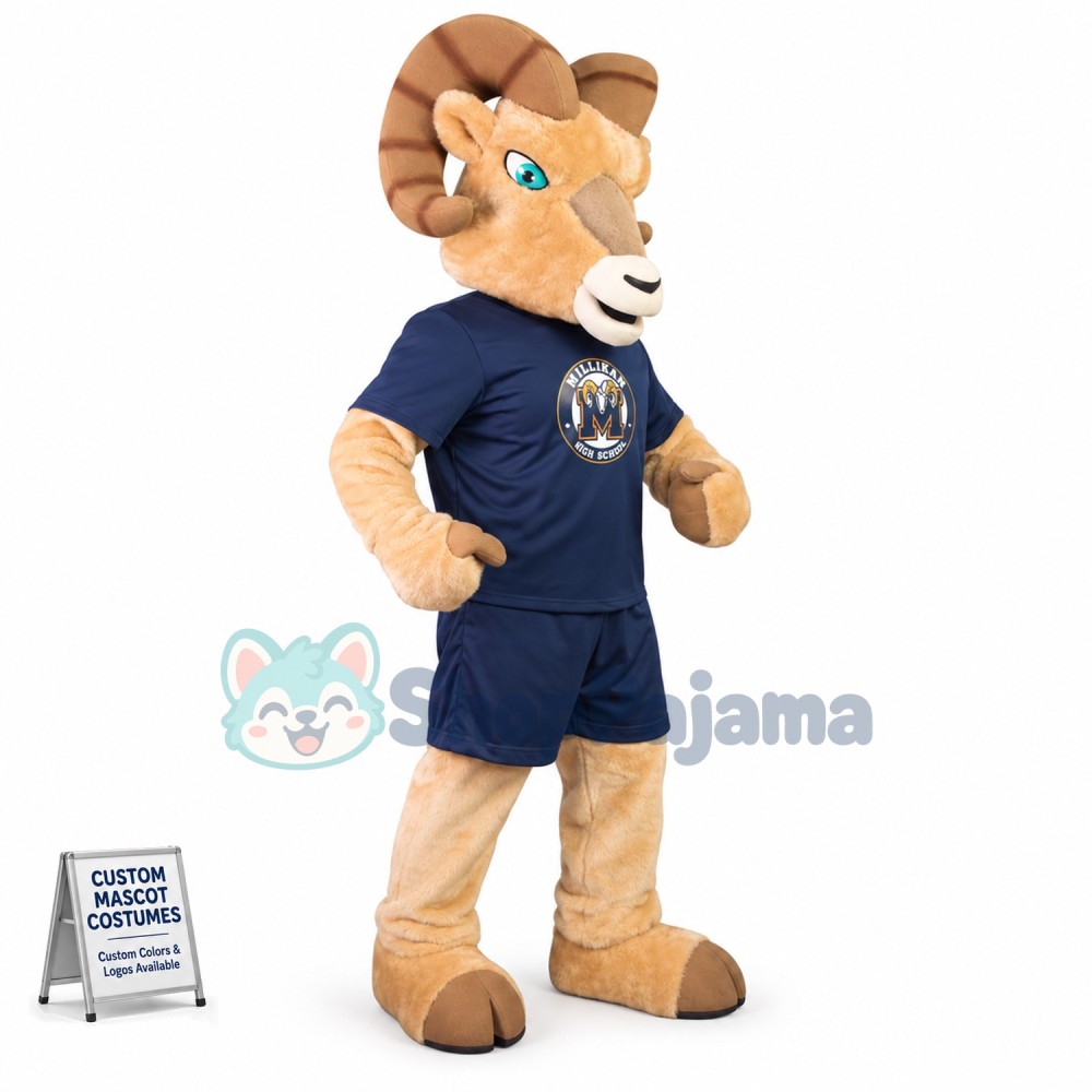 Pair of Harmonious Antelopes Mascot Costume For High School