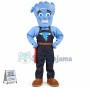The Blue Foot Cleaner of Cleaning Company Mascot Costume