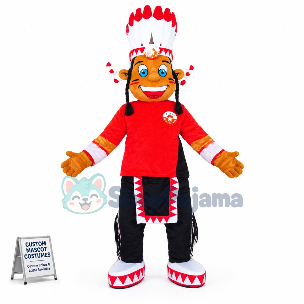 Black Indian Patriarch Mascot Costume