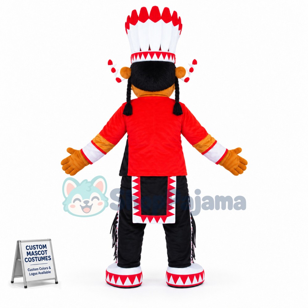 Black Indian Patriarch Mascot Costume
