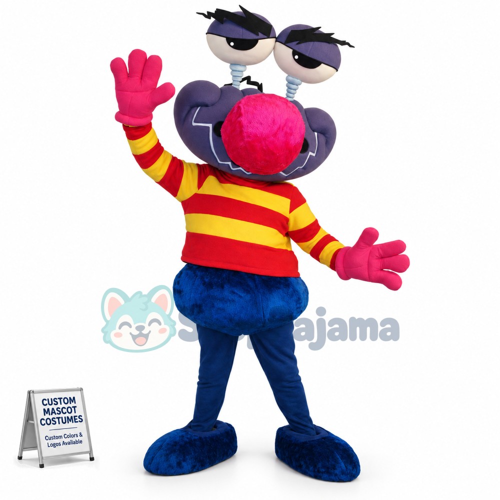Huge Mosquito With Popping Eyes Mascot Costume