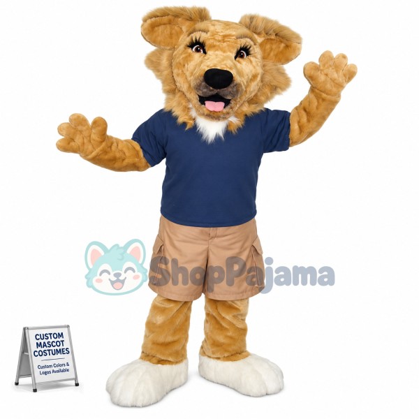 Technology Dog Mascot Costume For Navigation Company