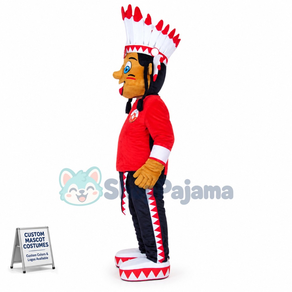 Black Indian Patriarch Mascot Costume