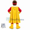 The Hero In Eye-catching Yellow Panties Mascot Costume