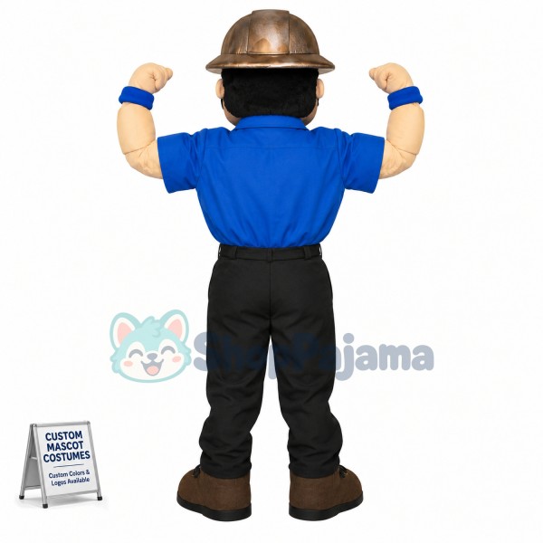 Cheering Up Experienced Miner Mascot Costume