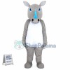 Blue Horns Rhino Mascot Costume