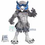 Vigorous Gray Muscle Owl Mascot Adult Costume