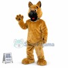Honest Wolfdog With Silver Collar Mascot Costume