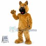 Honest Wolfdog With Silver Collar Mascot Costume