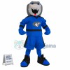 Fierce Python In The Blue Team Uniform Mascot Costume
