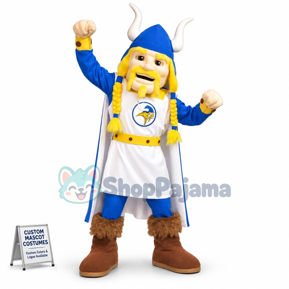 Power Blond Samurai Mascot Costume
