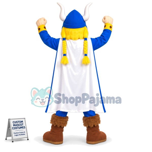 Power Blond Samurai Mascot Costume