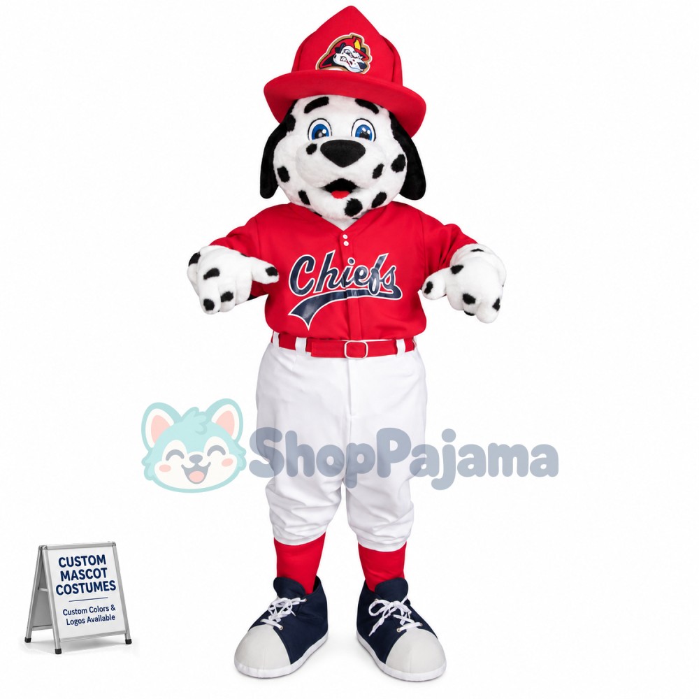 Capable Dalmatian As Administrator Mascot Costume