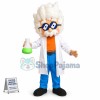 Gray-haired Scientist In The Laboratory Mascot Costume