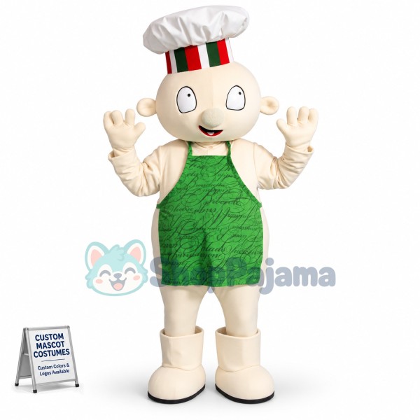Careful Restaurant Apprentice Mascot Costume