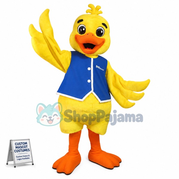 Yellow Duck Mascot Costume For Market