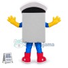 Valuable Gray Safe Mascot Costume