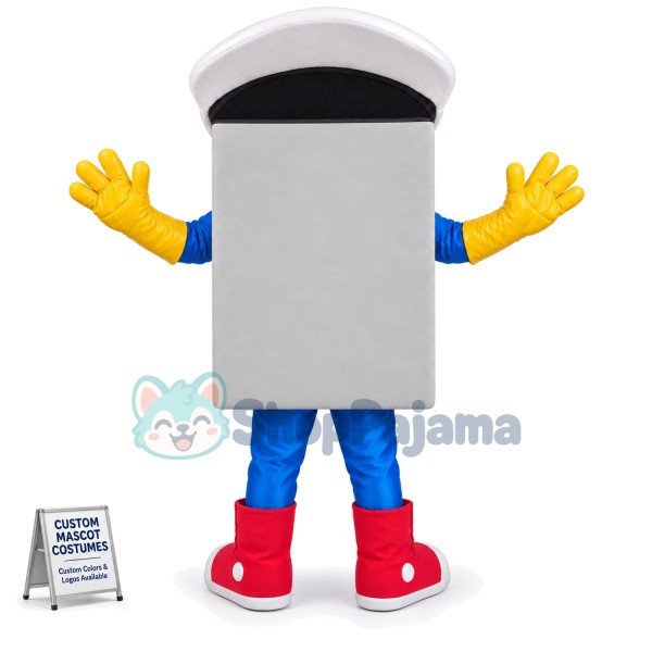 Valuable Gray Safe Mascot Costume