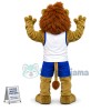 Active Lion of The Public Library Mascot Costume