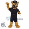 Arrested Police Wolf Dog of The Police Station Mascot Costume