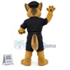 Arrested Police Wolf Dog of The Police Station Mascot Costume