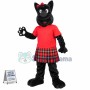Black Dog In Kilt Mascot Costume For Cooperative