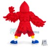 Wrestling Red Muscular Eagle Mascot Costume
