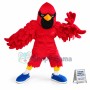 Wrestling Red Muscular Eagle Mascot Costume