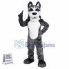 Tactical Meticulous Gray Wolf Mascot Costume