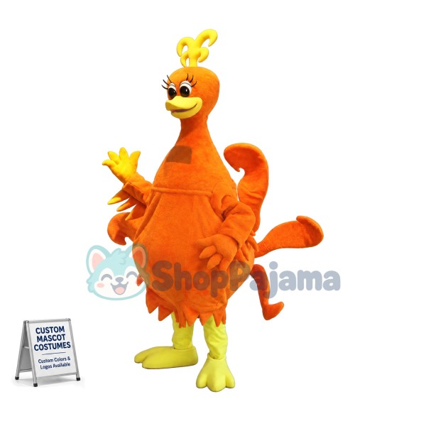 Rare Beautiful Orange Peacock Mascot Costume