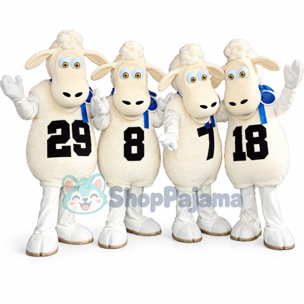 United Sheep of Team Mascot Costume