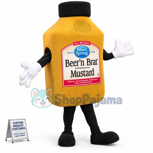 Bottle of Horseradish Sauce Mascot Costume