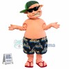 Sunglasses Pig In Beach Shorts Mascot Costume