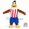 Strong Muscle Player Eagle Mascot Costume