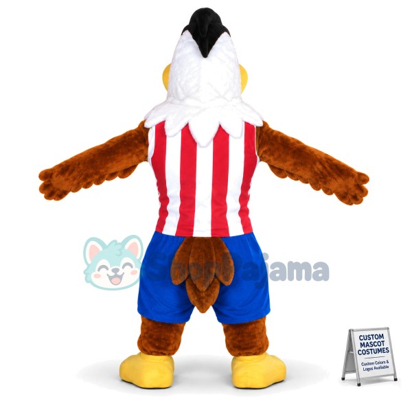 Strong Muscle Player Eagle Mascot Costume