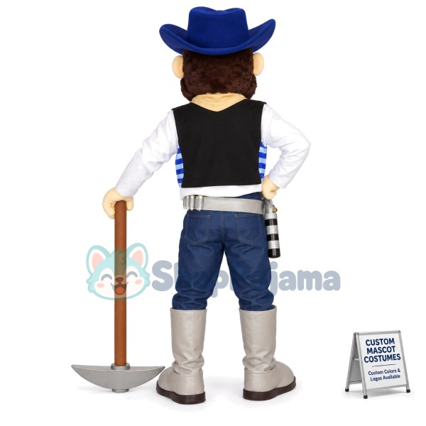 Resting Overworked Miner Mascot Costume